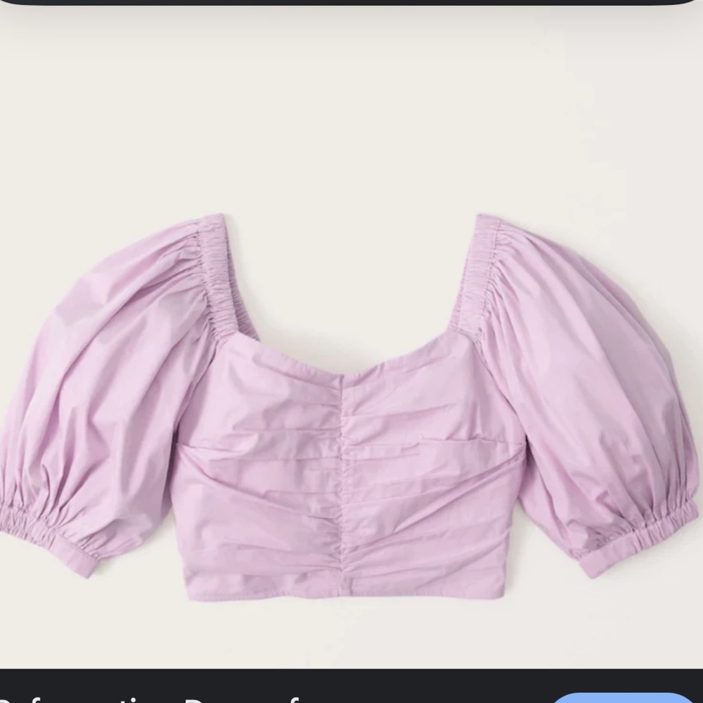 Abercrombie Pink Puff Sleeve top